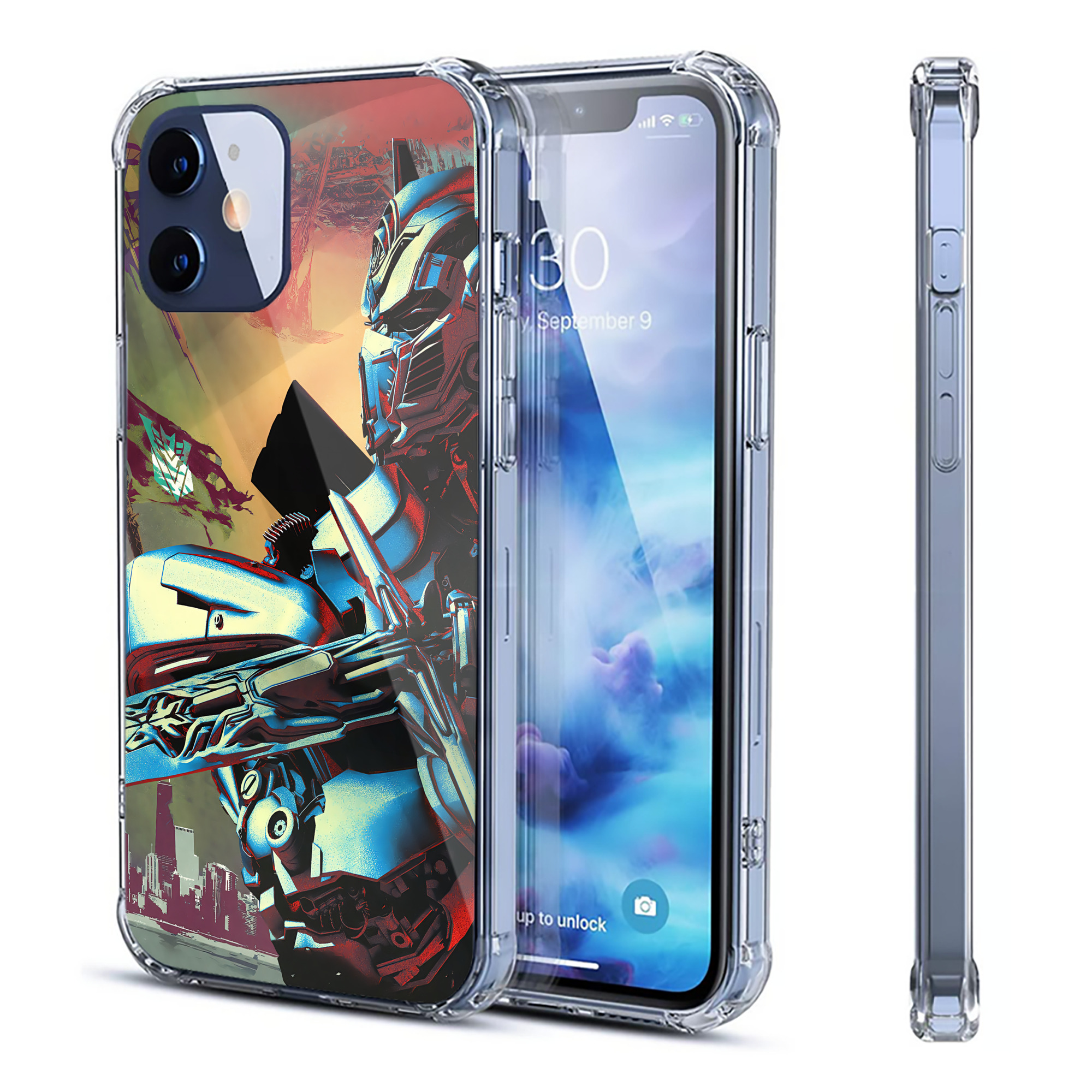 （画像用） Transformers トランスフォーマー 【iPhone 12シリーズ対応】透明スマホケース（クリアソフトケース）